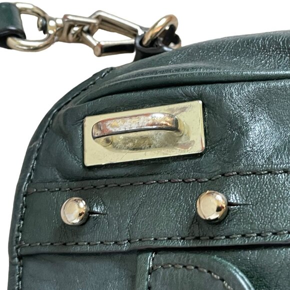 Rebecca Minkoff Green Leather Crossbody Bag With Gold Hardware - Picture 4 of 15